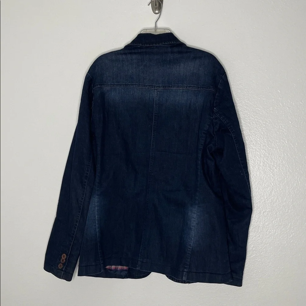 RNT 23 London Jeans Men's Denim Cotton Stretch Blazer Size XL